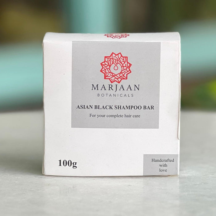 Asian Black Shampoo Bar 100g - Tayyib Store - Marjaan Botanicals - Lahore