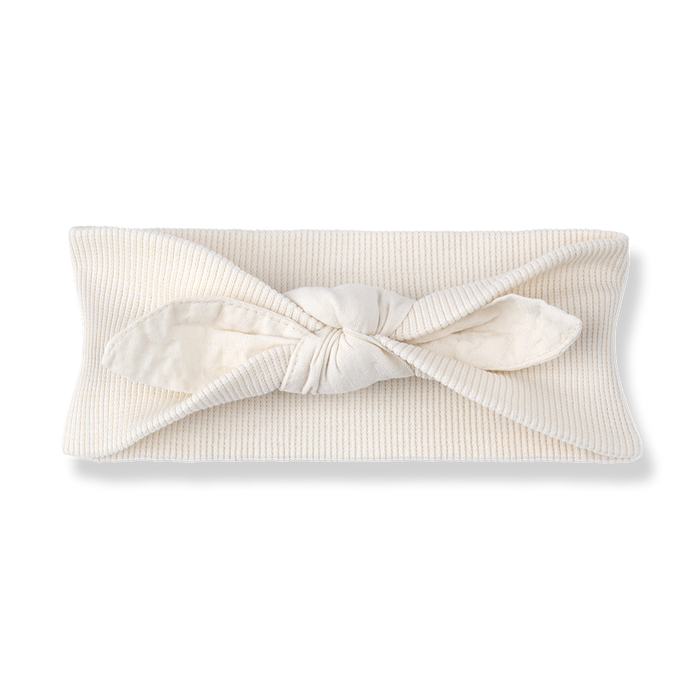 baby band ribbed twist - ecru
