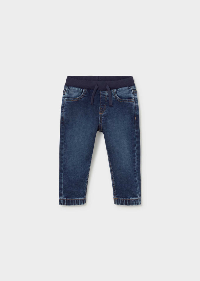 Mayoral baby boy dark denim jogger pants