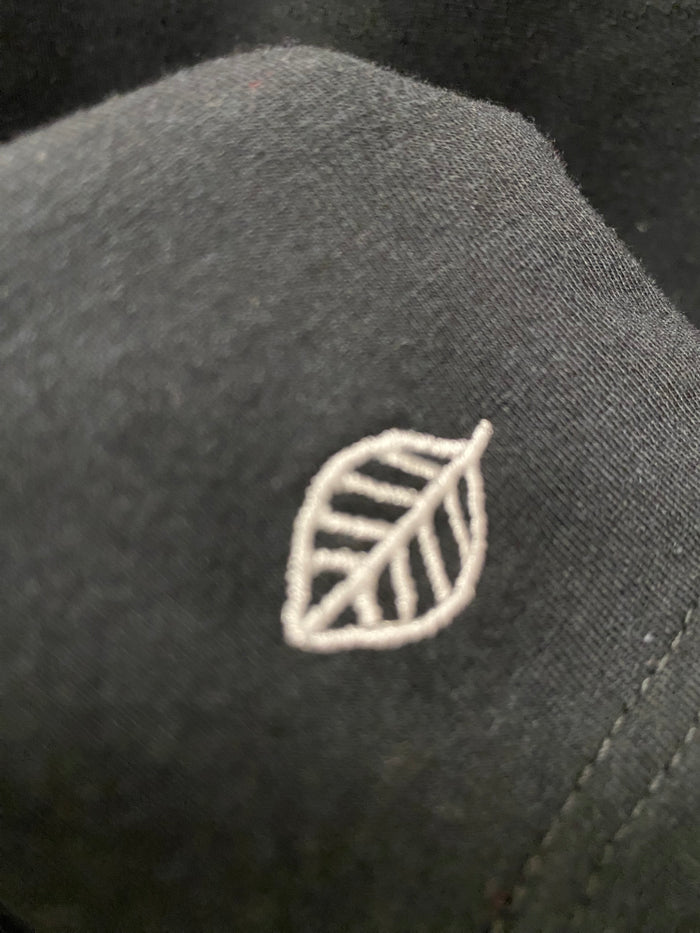Bamboo Zipper Hoodie - Black with Sprouts Print