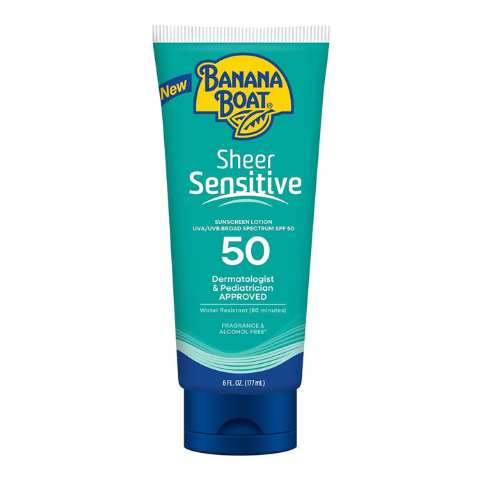 Banana Boat Sheer Sensitive SPF 50 Lotion - 6 oz - 12 Pack