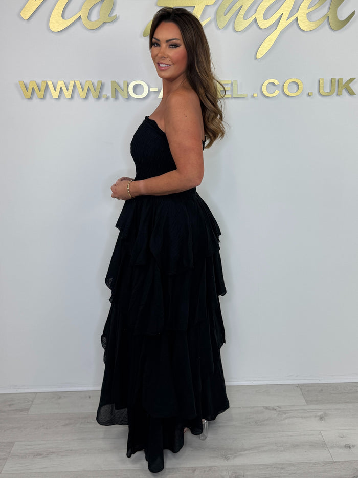 Bardot Smocked Layered Maxi Dress (4 Colours)