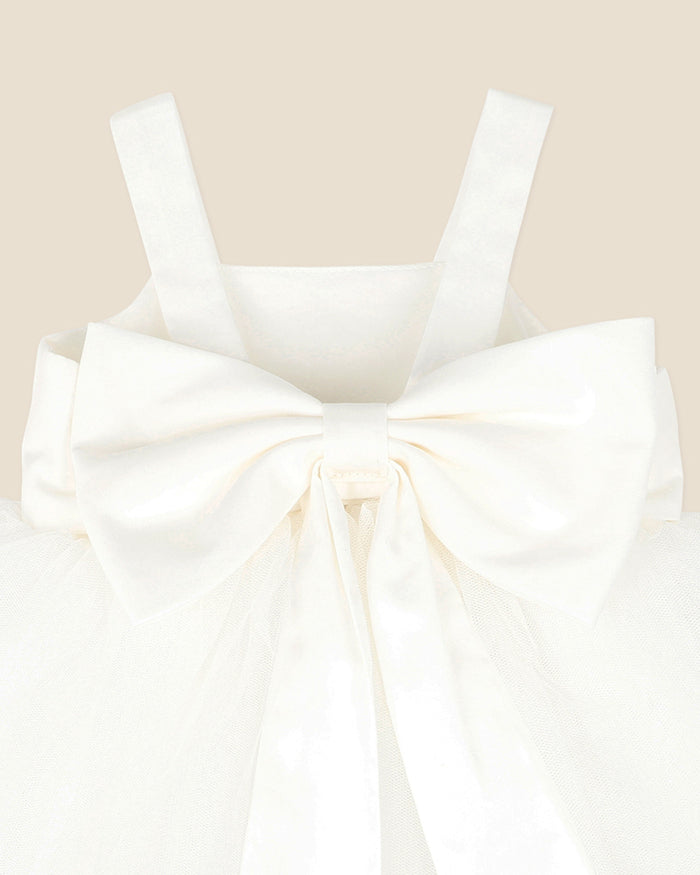 Bebe Embroidered Bodice Tulle Dress 3-5yrs