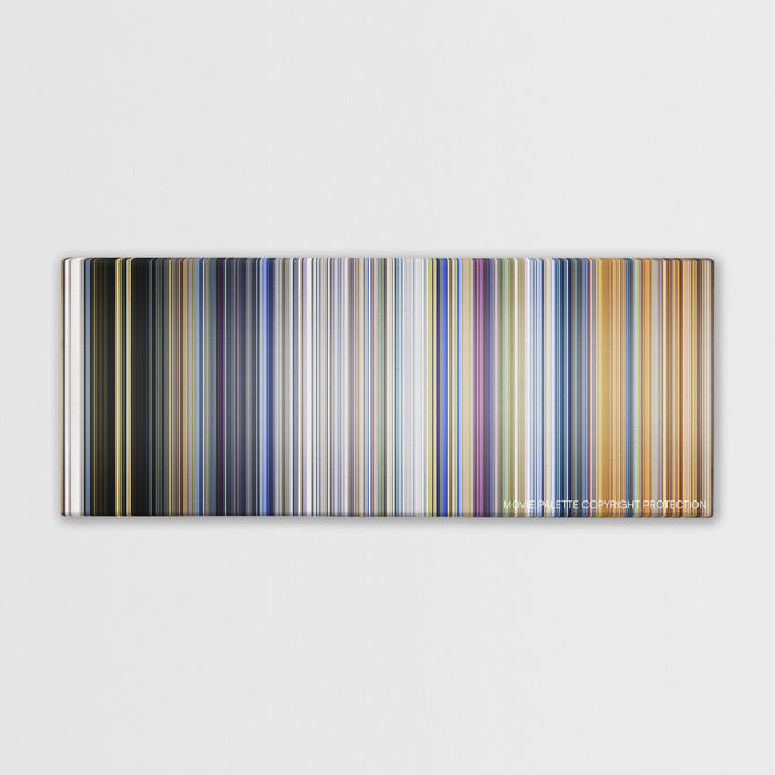 Black Adam movie barcode canvas print, the whole film as stripes of color