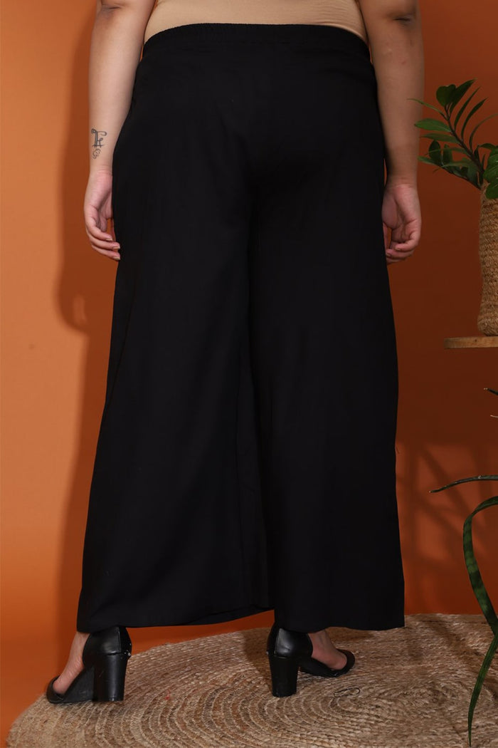 Black Basic Palazzo Pants