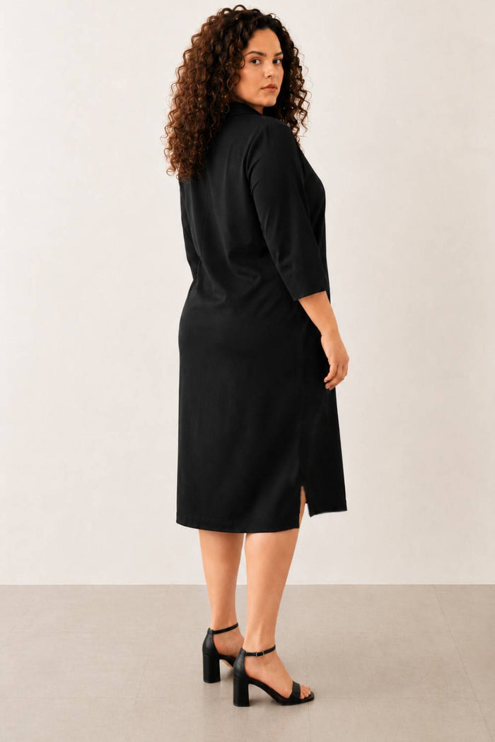 Black Classic Polo Dress
