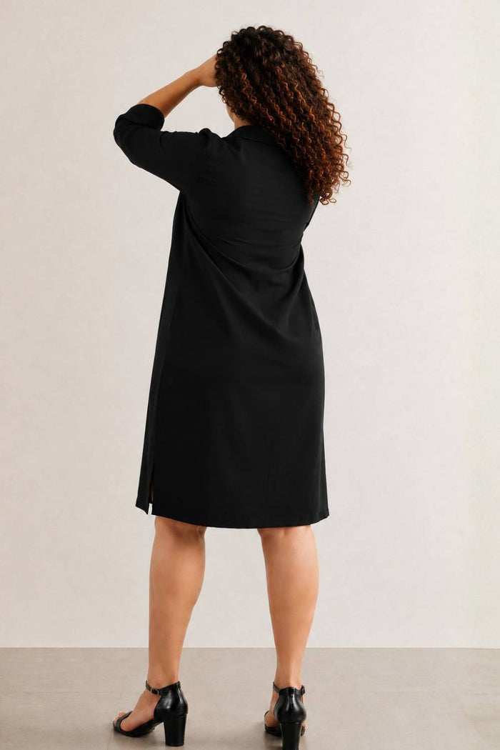 Black Classic Polo Dress