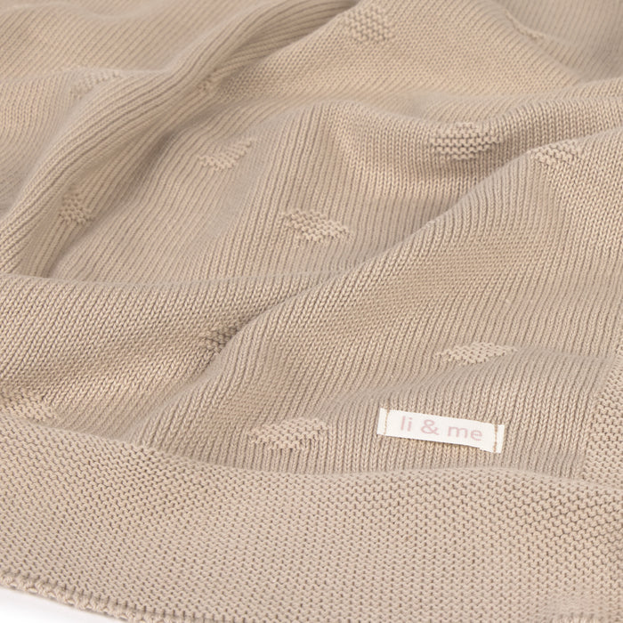 blanket dotted knit - cream