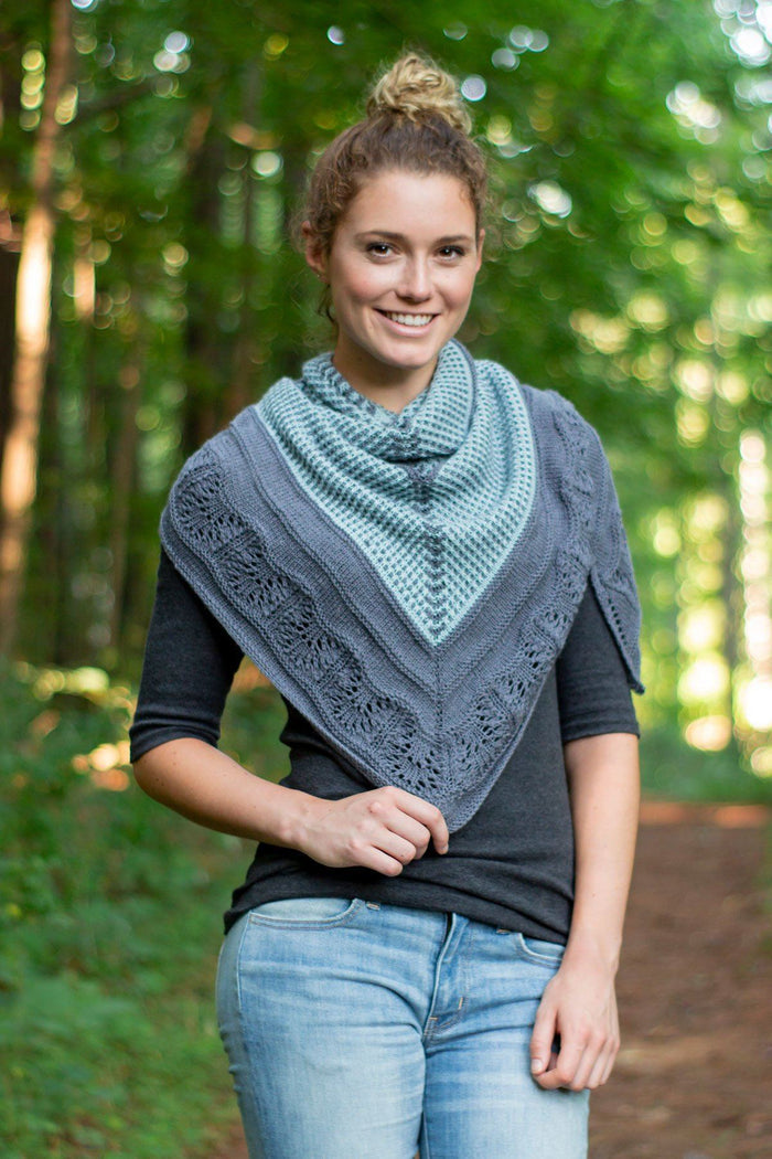 Blue Oak Shawl Pattern Universal Yarn