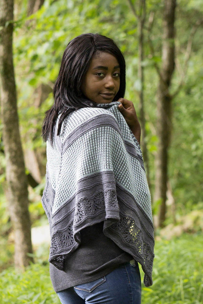 Blue Oak Shawl Pattern Universal Yarn