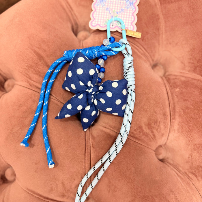 Bow Bag Charm (Navy)