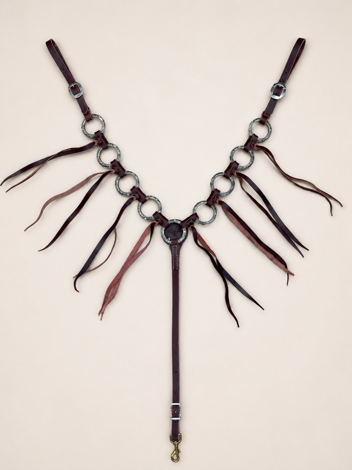 Breast Collar - BC06- Pro Choice Ring with Burgundy Tassels