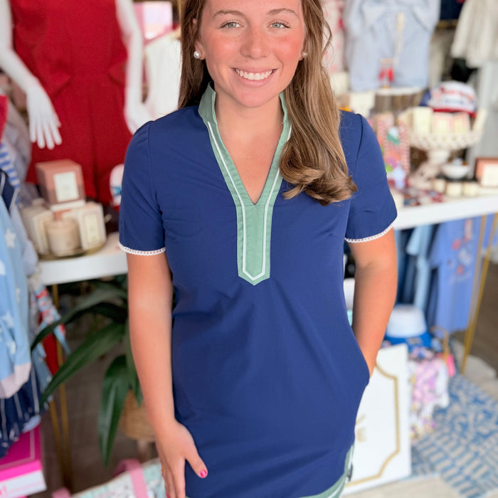 Brenda Dress (Navy)