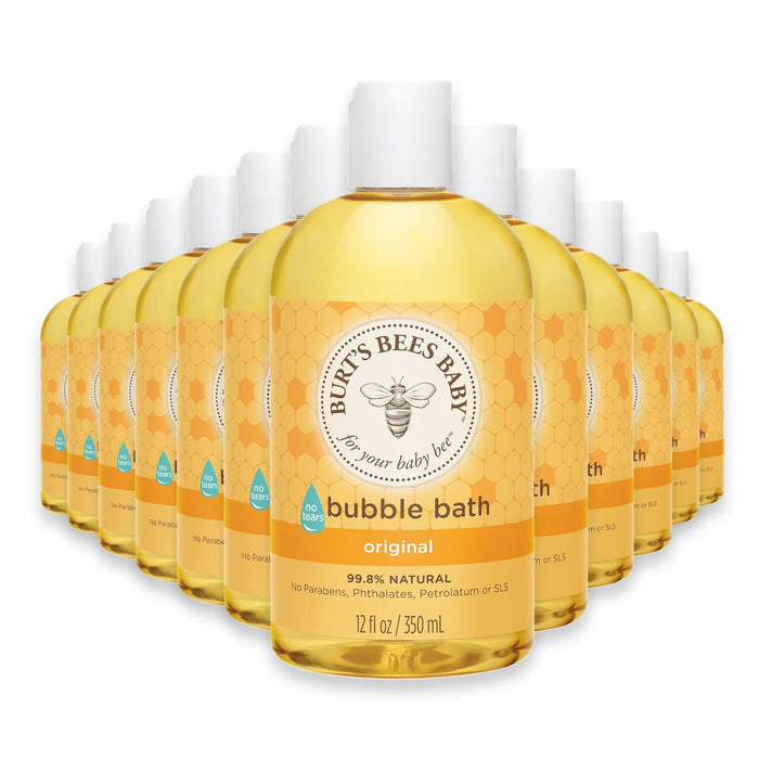 Burt’s Bees Baby Bubble Bath Gentle Tear-Free Baby Bath Care - 12 oz - 12 Pack