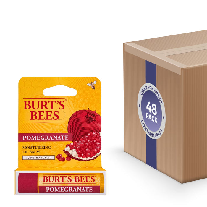 Burt’s Bees Pomegranate Oil Moisturizing Lip Balm - 0.15 oz - 72 Pack