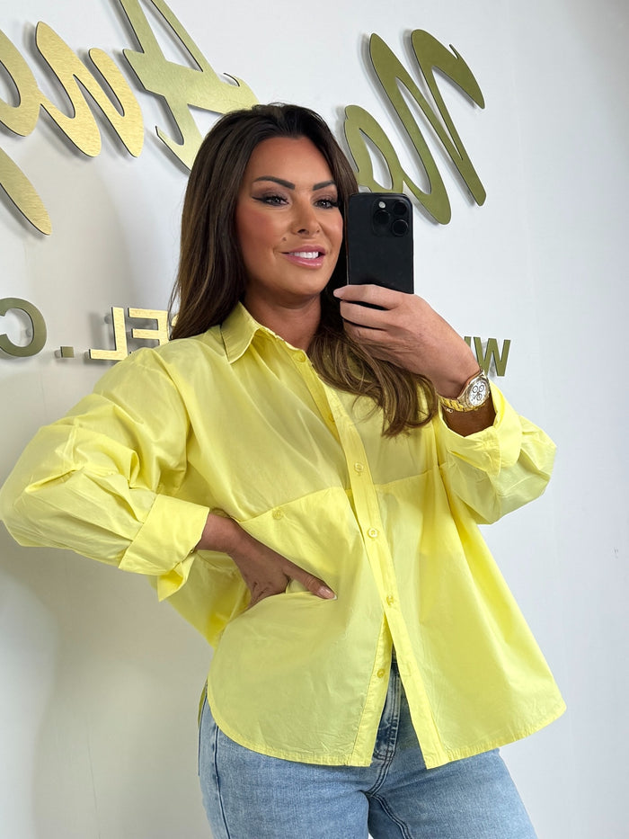 Button Up High Low Pocket Detail Shirt (2 Colours)