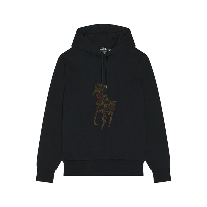 Camo Big Pony Double Knit Tech Pullover Hoodie