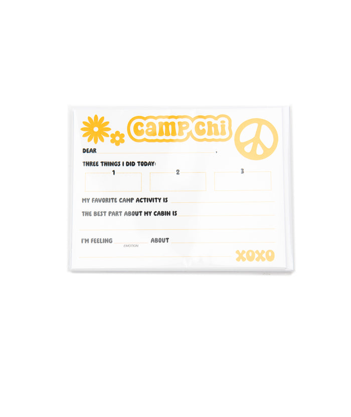 Camp Name Foxy Fill in the Blank Notecards Pack of 8 Distressed/seasonal accessories A Wink and a Nod Multi Camp Chi