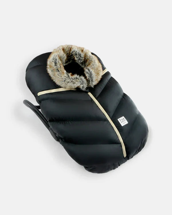 car seat liner cocoon  - tundra-blk faux fur