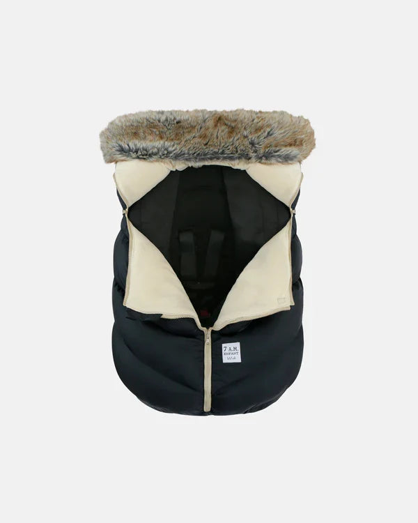 car seat liner cocoon  - tundra-blk faux fur