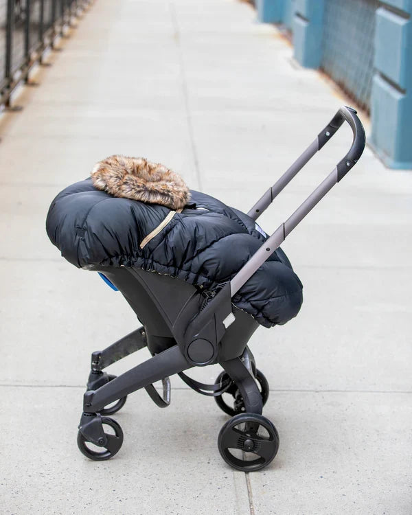 car seat liner cocoon  - tundra-blk faux fur