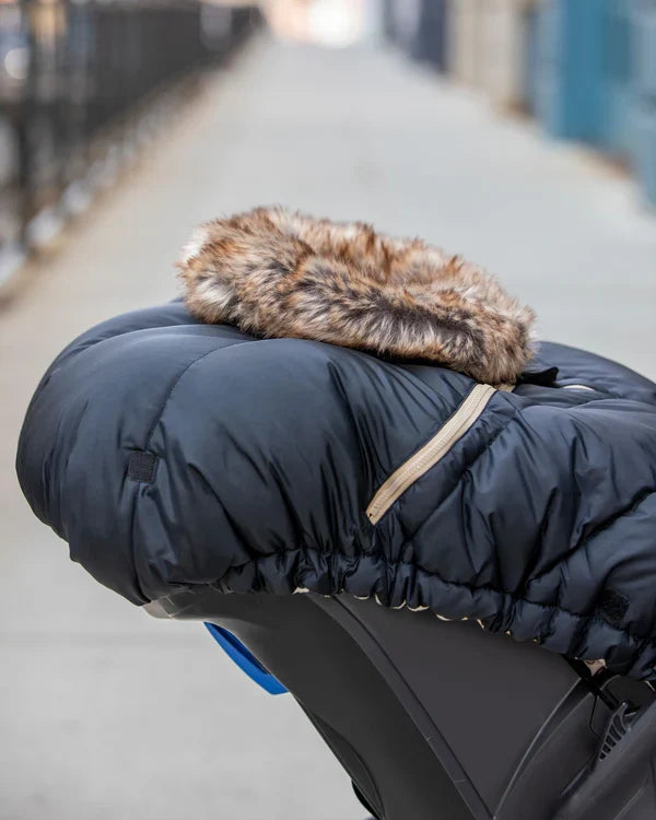 car seat liner cocoon  - tundra-blk faux fur