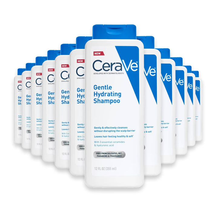 CeraVe Gentle Scalp Care Hydrating Shampoo for Normal to Dry Hair - 12 oz - 12 Pack