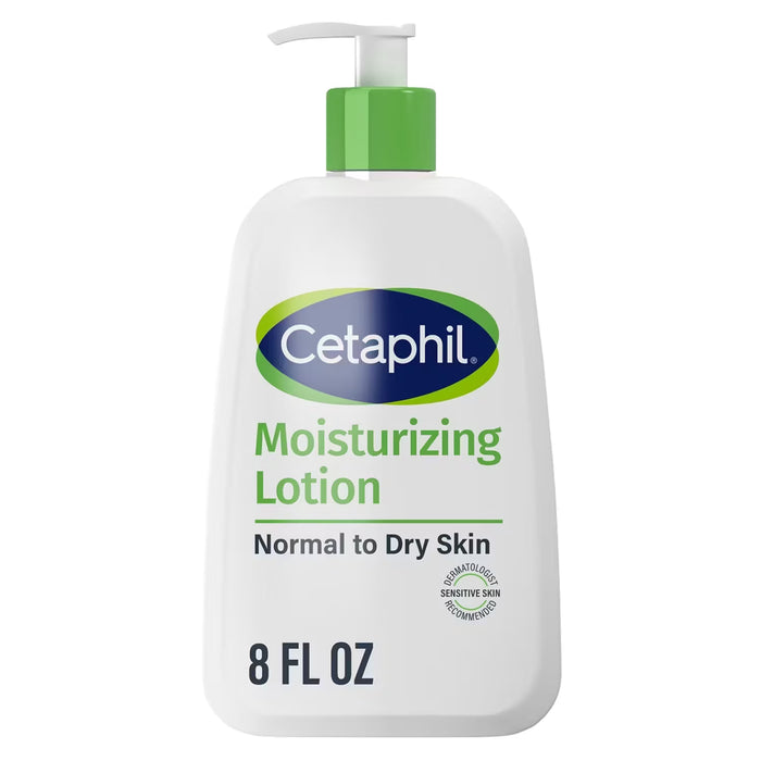 Cetaphil Moisturizing Face and Body Lotion for Dry Skin Unscented - 8 oz - 12 Pack