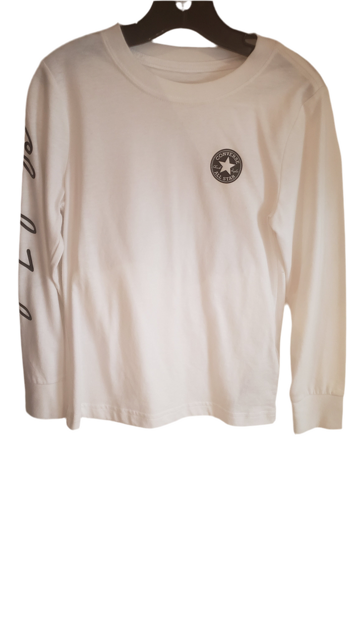 Chandail Manches Longues Converse Blanc