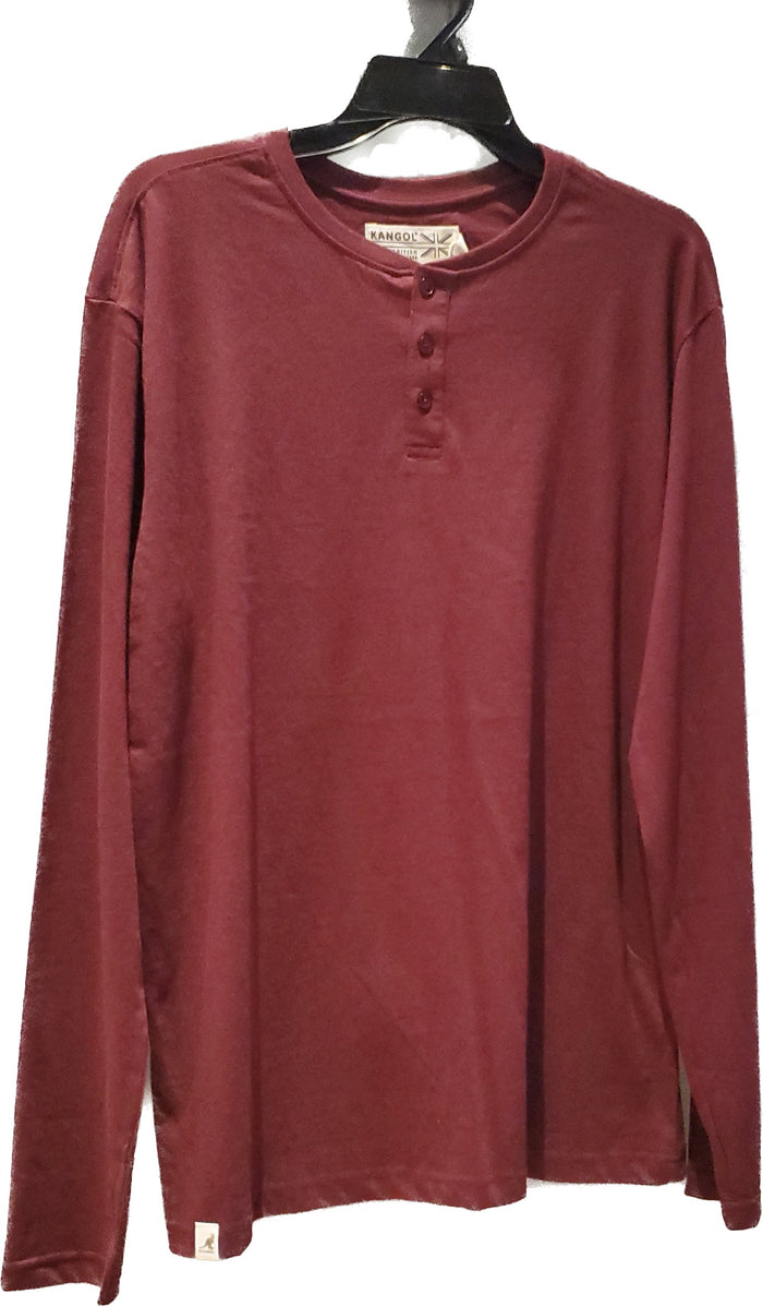 Chandail Manches Longues Kangol rouge vin
