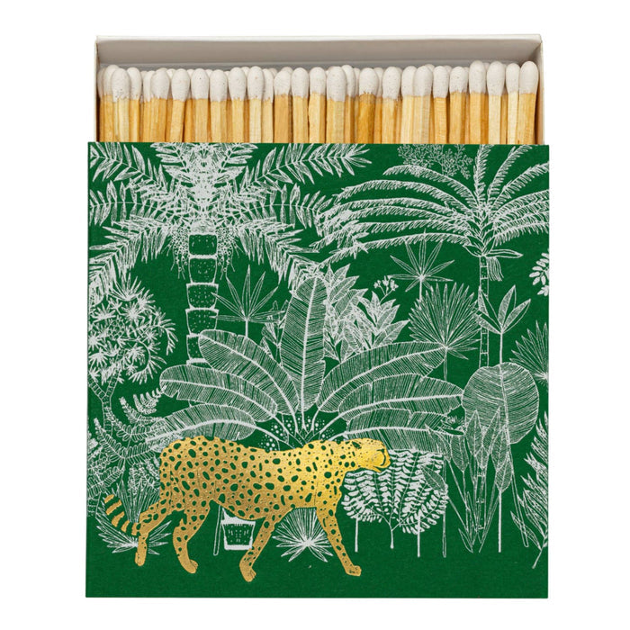 Cheetah in Jungle Square Box of Matches Eleish Van Breems Home