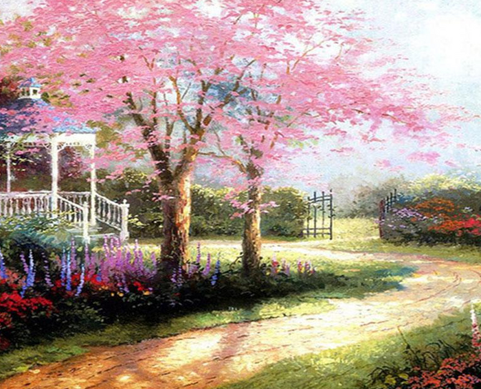 Spring Garden Painting by Numbers