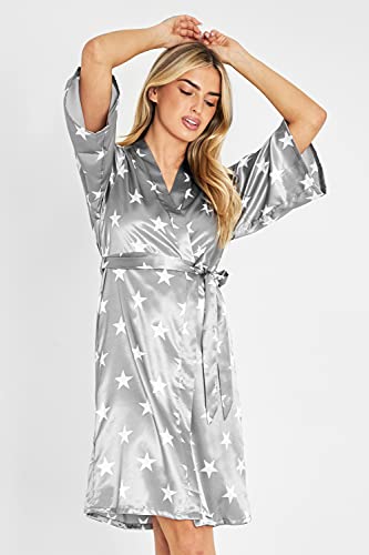 CityComfort Kimono Dressing Gowns, Women's Satin Robe, Ladies Dressing Gowns