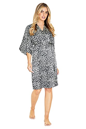 CityComfort Kimono Dressing Gowns, Women's Satin Robe, Ladies Dressing Gowns