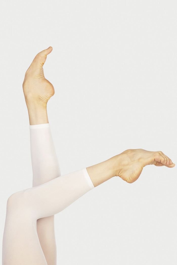 CLASSIQUE WHITE  FOOTLESS TIGHTS - GIRLS - DIV60
