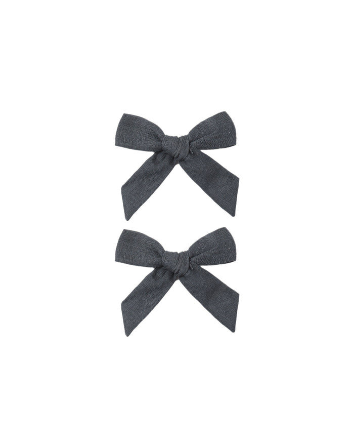 clip mini bow 2 pack - midnight