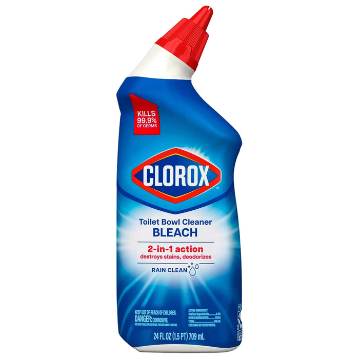 Clorox Bleach Toilet Bowl Cleaner Gel - 24 oz - 12 Pack