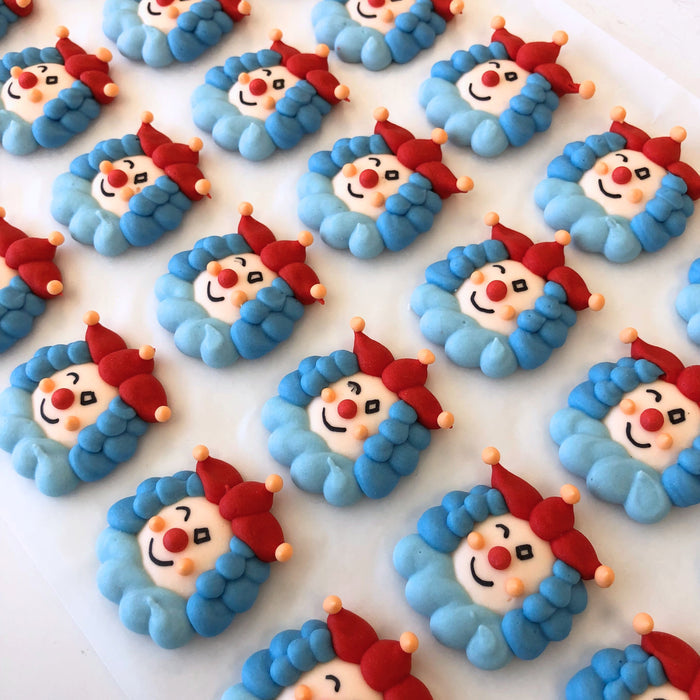 Clown Royal Icing Decorations (Bulk)