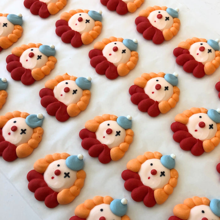 Clown Royal Icing Decorations (Bulk)