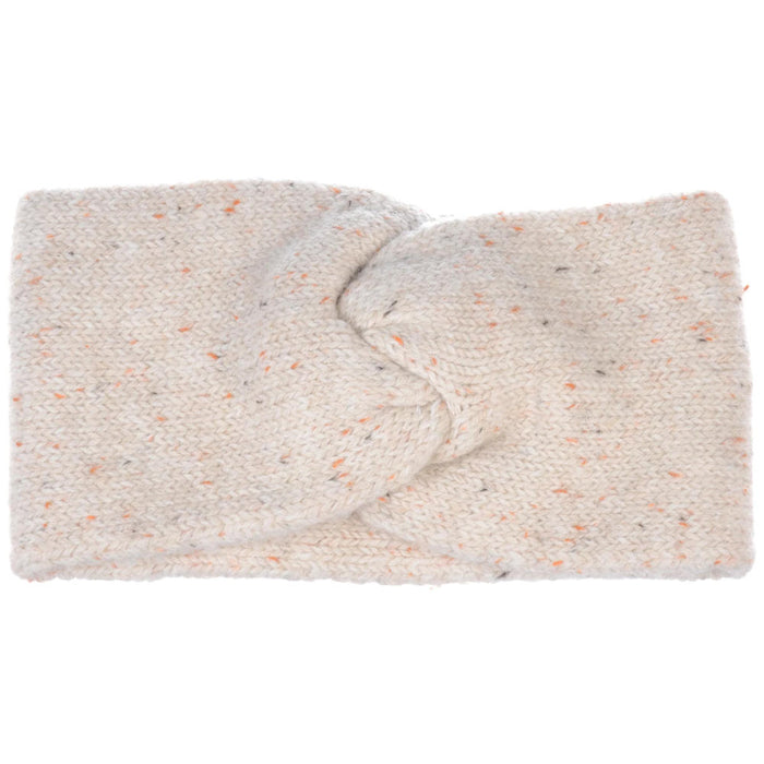 Cozy Double Knit Twist Headband, oatmeal