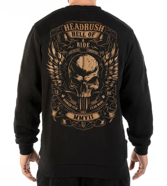 Crewneck Headrush ‘Biker Wings’ Homme
