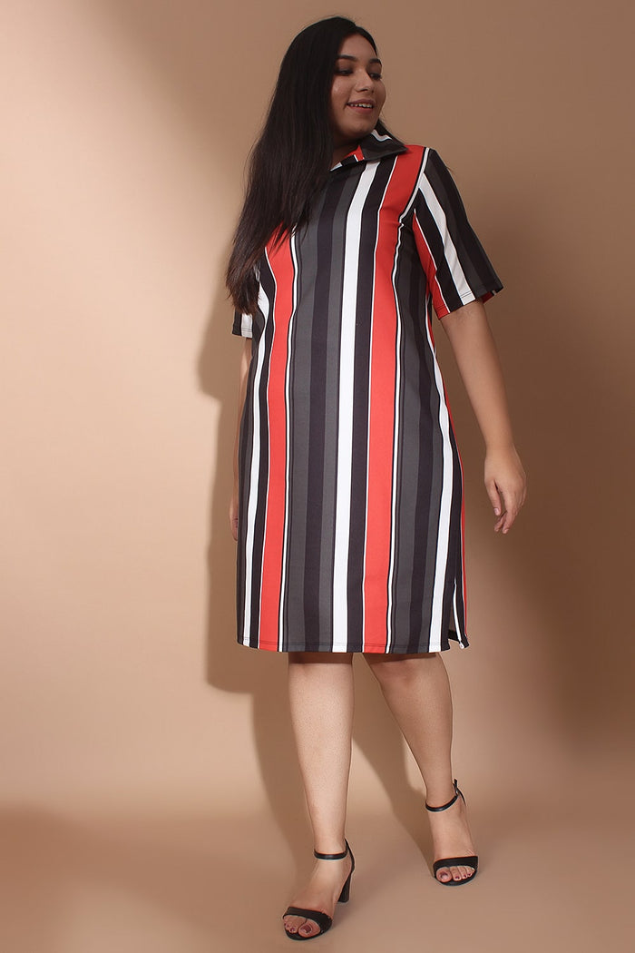 Cuban Stripe Polo Dress