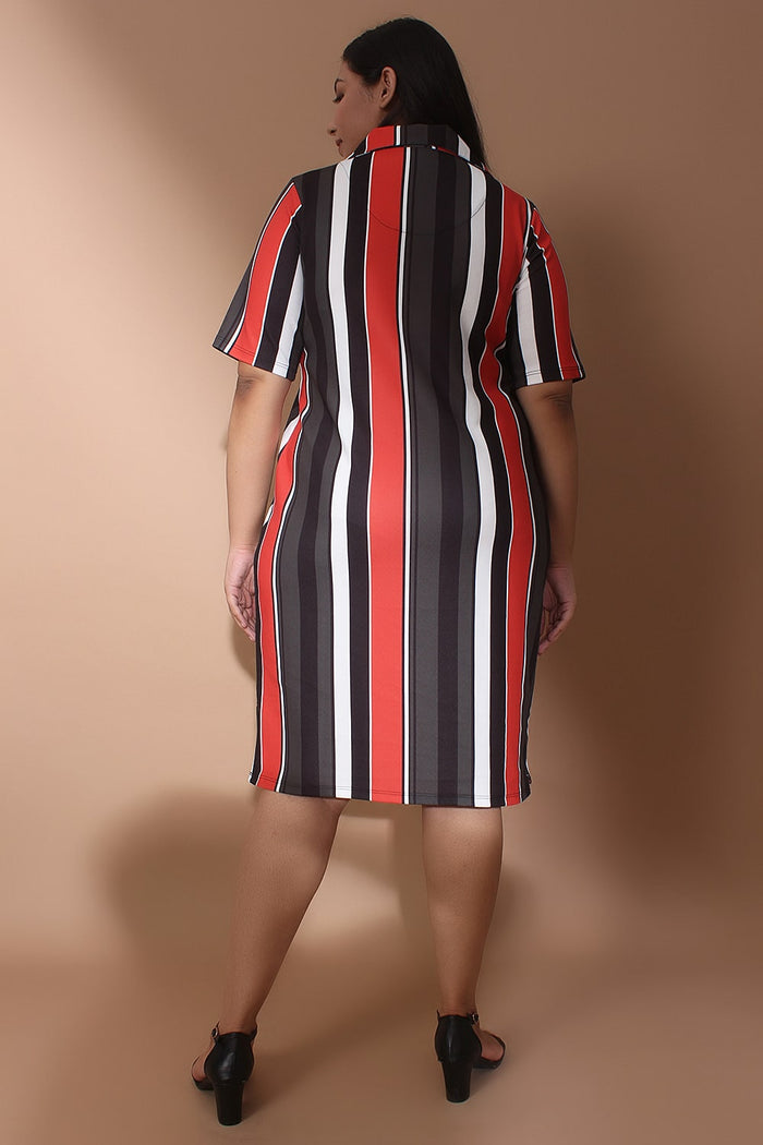 Cuban Stripe Polo Dress
