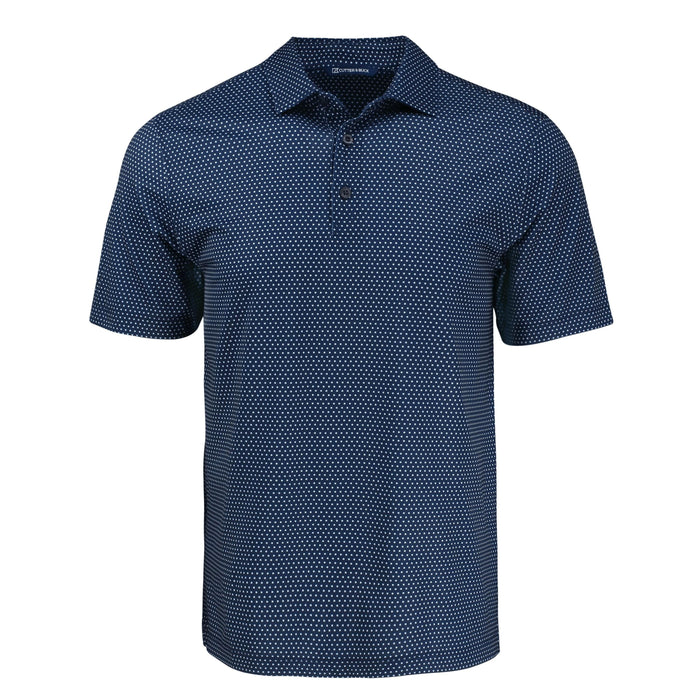Cutter & Buck Pike Eco Shadow Check Print Recycled Tall Polo