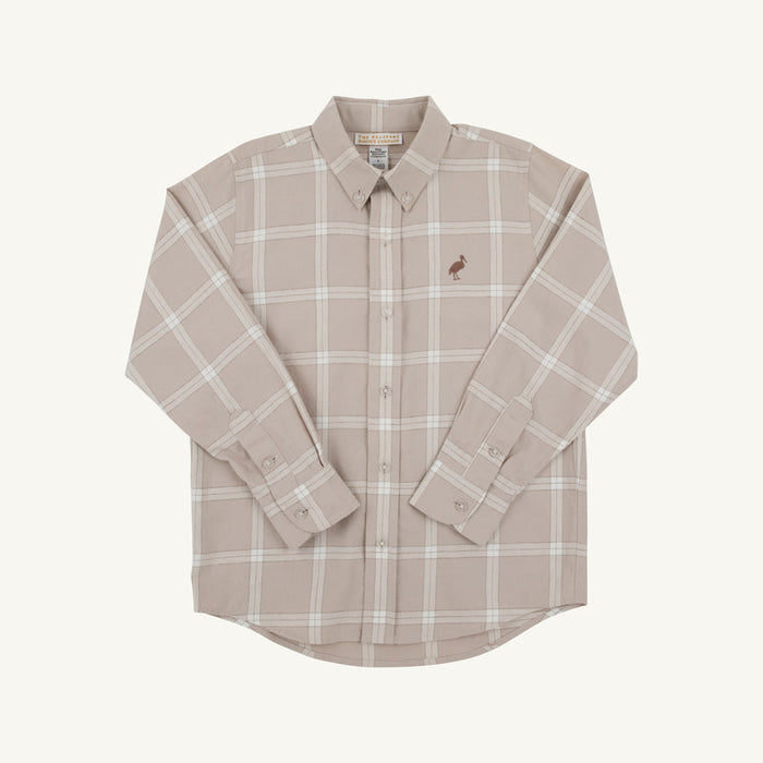 Dean's List Dress Shirt - Flannel | Thompson Park Plaid / Gray Bay Brown