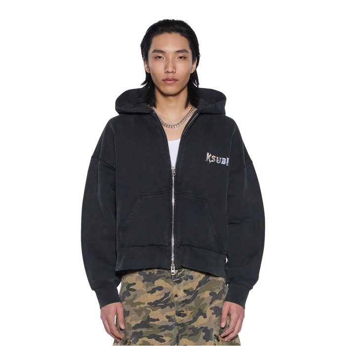 Death Snake Halen Ash Full-Zip Hoodie