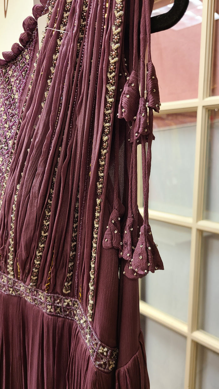 Deep Wine/Plum Shade Gown