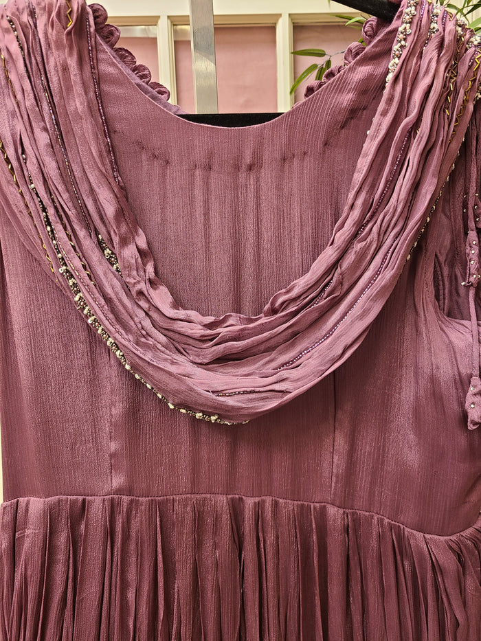 Deep Wine/Plum Shade Gown
