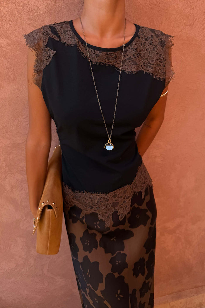 Deloris Thin Chain I Love You Necklace