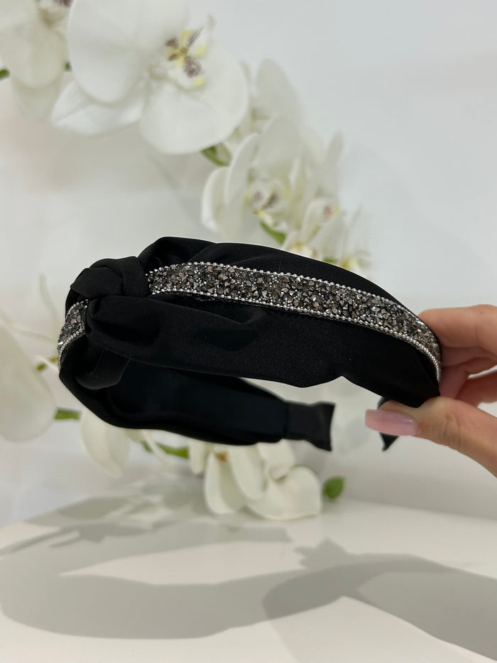 Diamante Knot Headband (4 Colours)